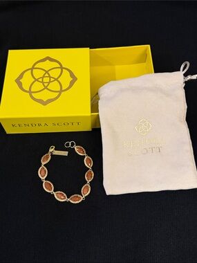 Kendra Scott Gold Bracelet with Stones